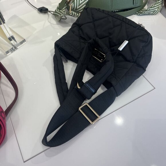 NWT Marc Jacobs Quilted Nylon Crossbody Bag H107M06SP21 Black - Picture 12 of 15